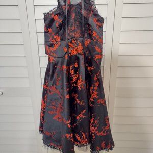Rare Goth Hell Bunny Silk Halter Dress XS